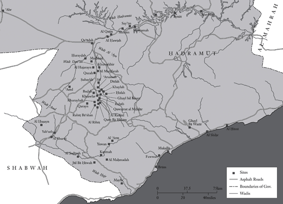 Map of Hadramut